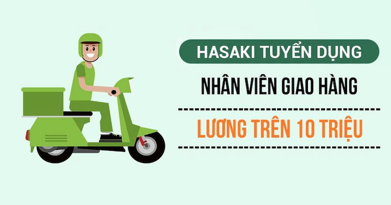 Thu nhập của shipper tại Hasaki lên đến hàng chục triệu